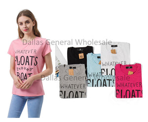"Whatever Floats Your Boat" Cute Tshirts Wholesale