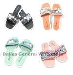 Ladies Cute Slip On PVC Sandals Wholesale