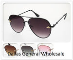 Ladies Metal Frame Aviator Sunglasses Wholesale