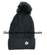 Ladies Bling Bling Fur Insulated Beanie Hats Wholesale
