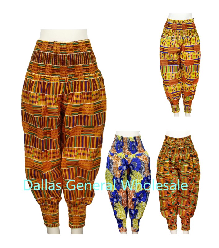 Ladies Dashiki Palazzo Capris Wholesale - Dallas General Wholesale