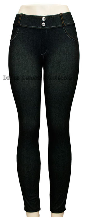 Ladies Fashion Pull On Jeggings Wholesale - Dallas General Wholesale
