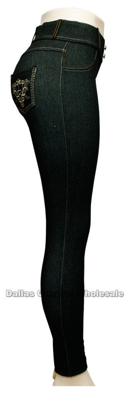 Ladies Fashion Pull On Jeggings Wholesale - Dallas General Wholesale