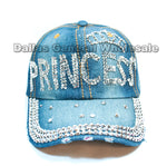 "Princess" Fashion Denim Caps Wholesale - Dallas General Wholesale