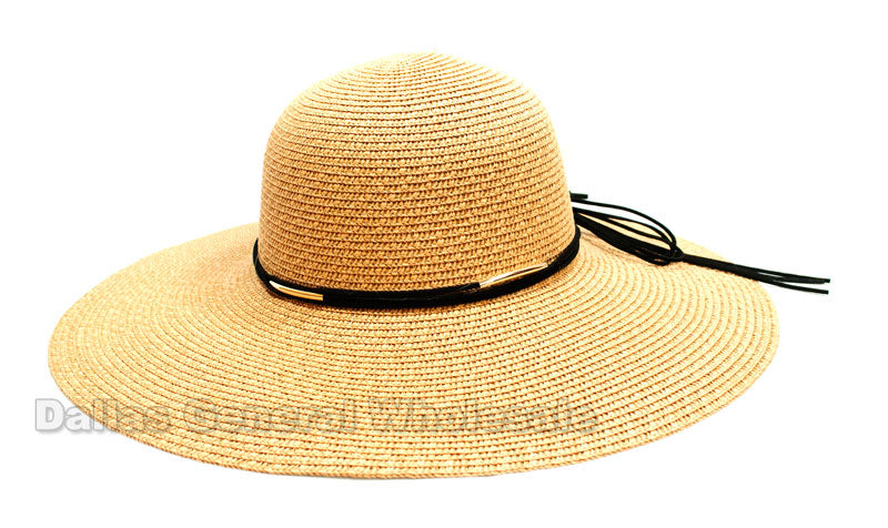 Ladies Beach Floppy Straw Hats Wholesale - Dallas General Wholesale