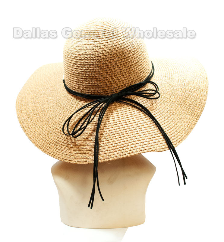 Ladies Beach Floppy Straw Hats Wholesale - Dallas General Wholesale