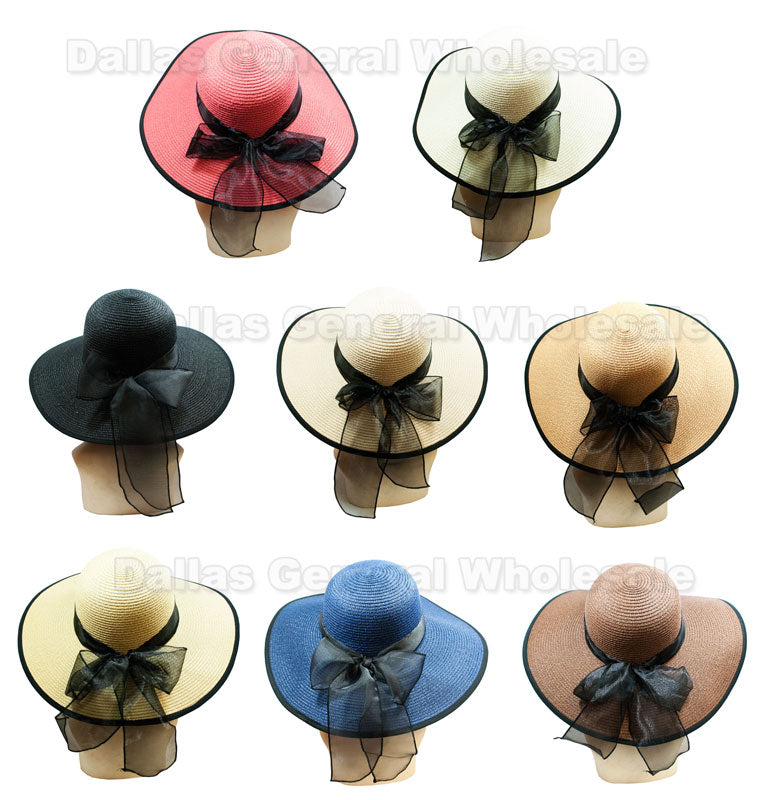 Ladies Fashion Floppy Beach Straw Hats Wholesale Ladies Fashion Floppy Beach Straw Hats Wholesale