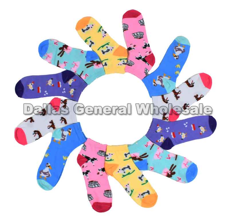 Girls Cute Animal Ankle Socks Wholesale