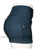 Ladies Denim Like Shorts Wholesale - Dallas General Wholesale