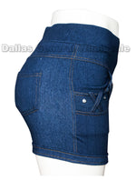 Ladies Denim Like Shorts Wholesale - Dallas General Wholesale