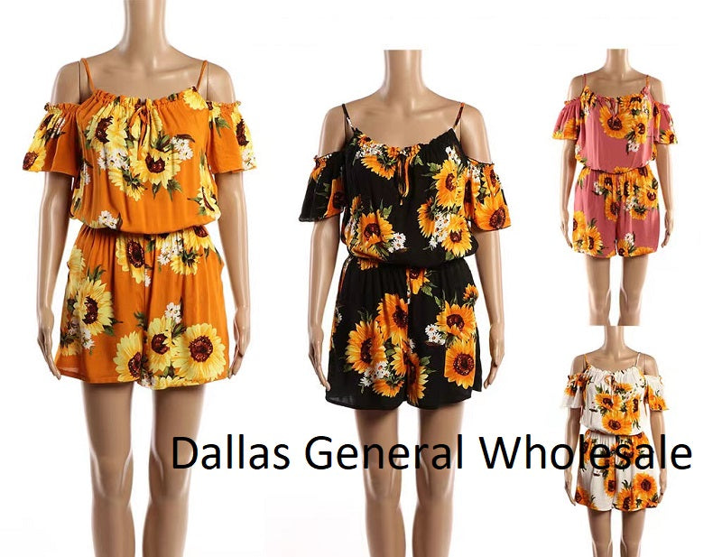 Beautiful Sunflower Rompers Wholesale