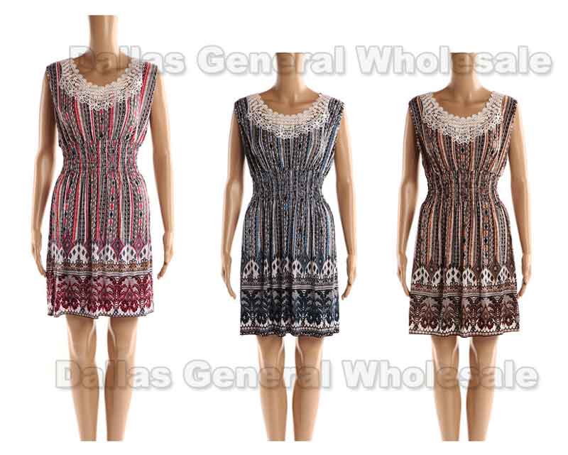 Lace Top Short Dresses Wholesale