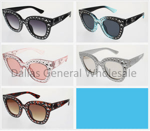Ladies Star Large Frame Sunglasses Wholesale