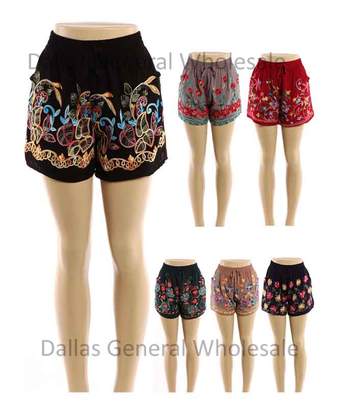 Girls Cute Floral Shorts Wholesale