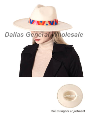 Ladies Suede Wide Brim Fedora Hats Wholesale
