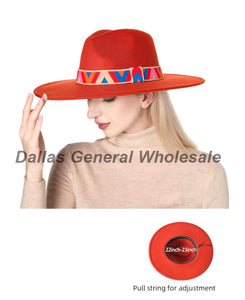Ladies Suede Wide Brim Fedora Hats Wholesale