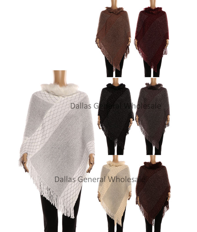 Fashion Knitted Winter Sweater Ponchos Wholesale
