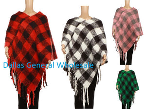 Ladies Fashion Soft Sweater Ponchos Wholesale