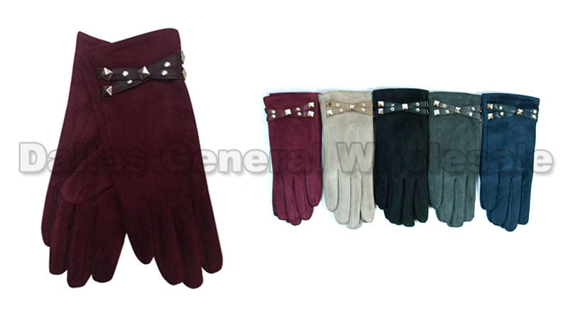 Ladies Fashion Studded Gloves Wholesale - Dallas General Wholesale