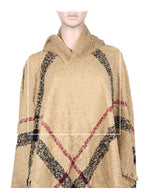 Ladies Plaid Sweater Ponchos with Hood Wholesale - Dallas General Wholesale