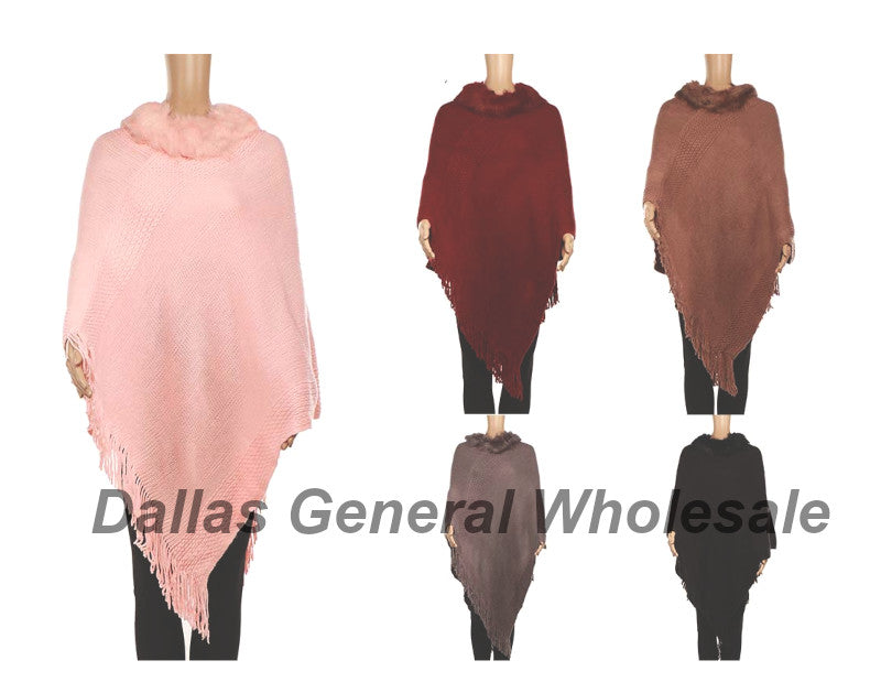 Women Knitted Winter Sweater Ponchos Wholesale