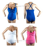 Ladies Solid Color 1 PC Swimsuits Wholesale - Dallas General Wholesale