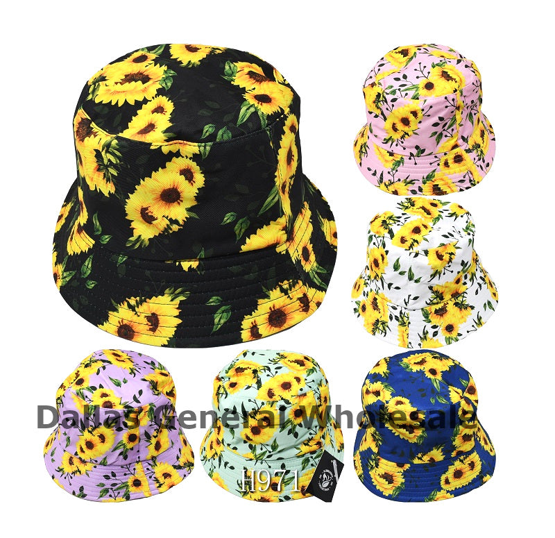 Trendy Sunflower Bucket Hats Wholesale