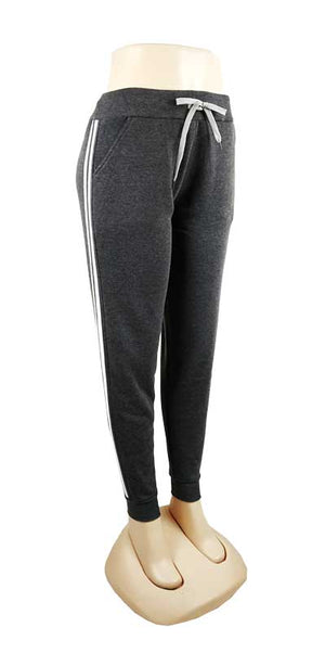 Generic Fleece Lined Sweatpants Women Girls Jogger B-Black 2XL