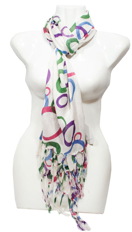 Girls Printed Fashion Casual Fall / Spring Scarves Wholesale - Dallas General Wholesale