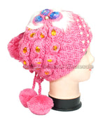 Girls Winter Fashion Pearl Studded Beanie Hats Wholesale - Dallas General Wholesale