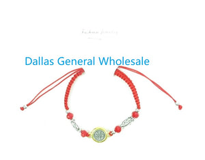 Lady Guadalupe Madallion Drawstring Bracelets Wholesale