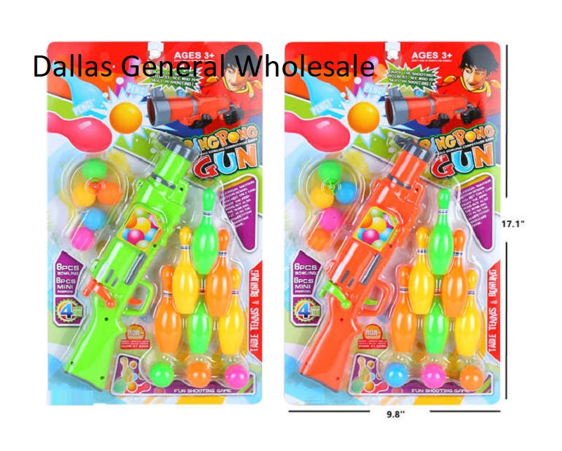 14 PC Toy Bowling Dart Gun Set Wholesale