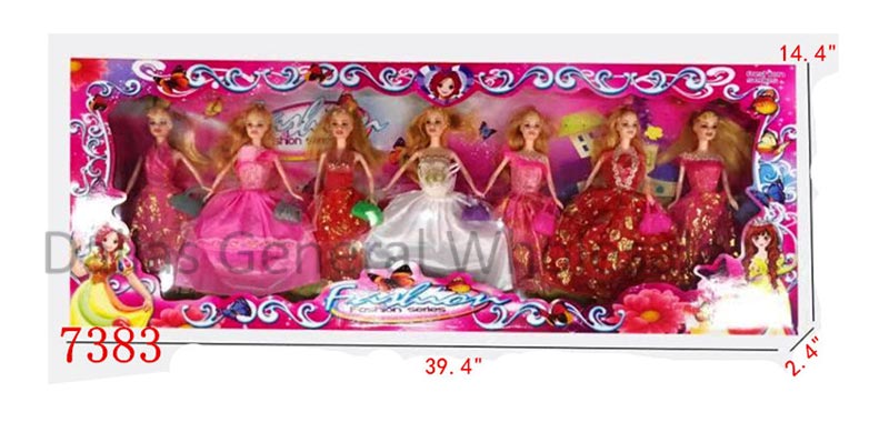 14 PC Princess Dolls Play Set Wholesale