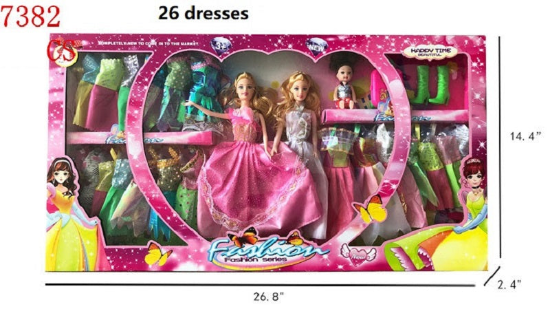 32 PC Girls Fashion Doll Closet Play Set Wholesale - Dallas General Wholesale