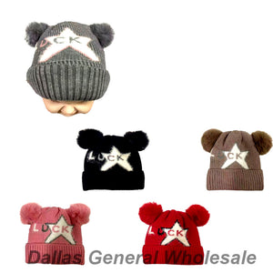Adorable Lucky Star Baby Beanie Hats Wholesale