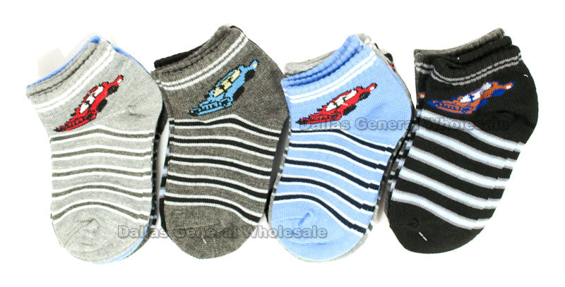 Little Boys Cars Casual Socks Wholesale - Dallas General Wholesale