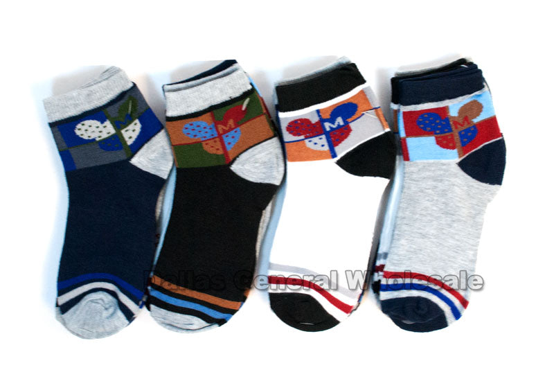Little Boys Casual Ankle Socks Wholesale - Dallas General Wholesale