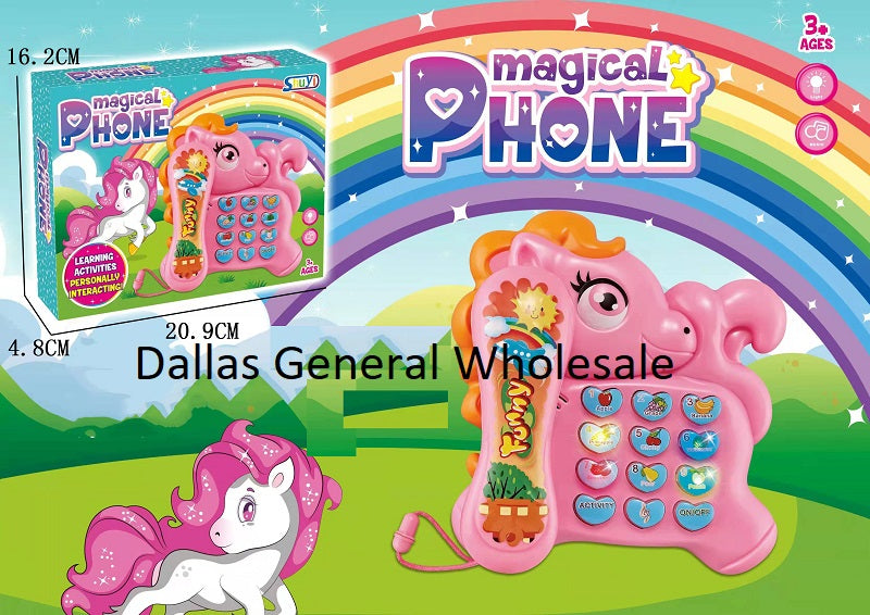 Little Girls Music Play Unicorn Phones Wholesale