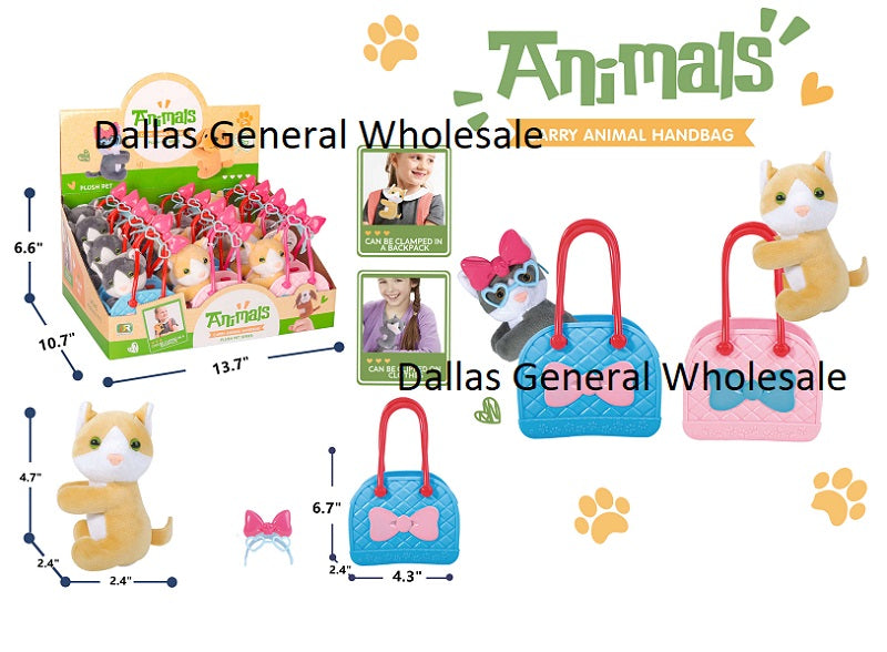 Cute Pet Kitty Carrier Purse Play Set Wholesale