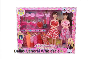 15PC Girls Fashion Doll Closet Play Set Wholesale