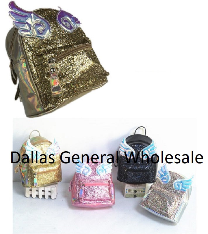 Girls Glitter Angel Wing Backpacks Wholesale