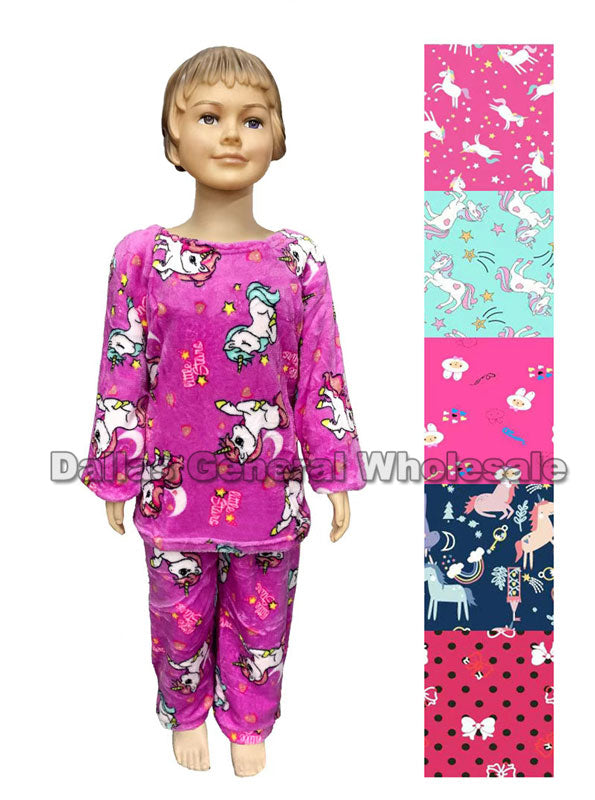 Kids Fleece Pajama Sets Wholesale