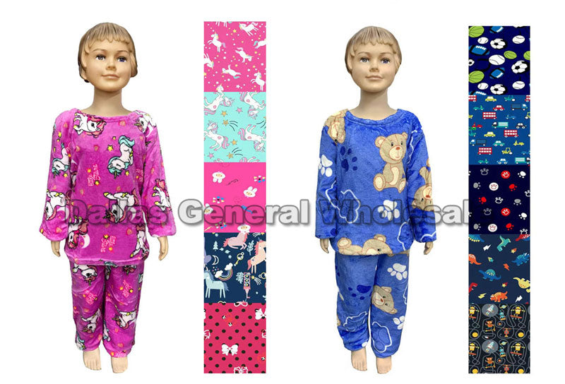 Kids Fleece Pajama Sets Wholesale