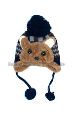 Children's Fur Lining Animal Toboggan Beanie Hats Wholesale - Dallas General Wholesale