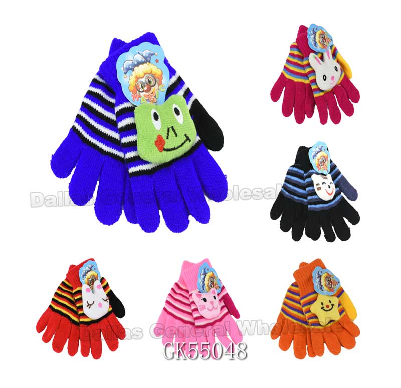 Little Kids 3D Carton Gloves Wholesale - Dallas General Wholesale