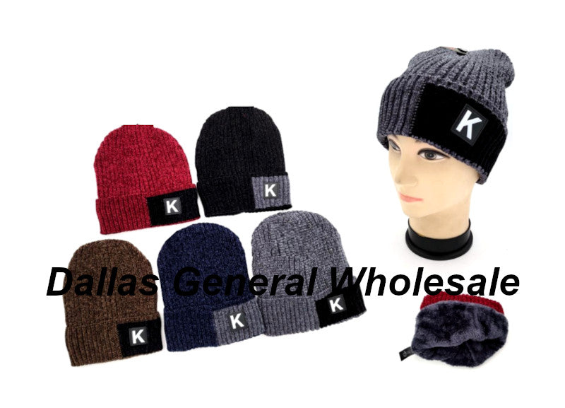 Adults' Casual CHENILLE Fur Beanies Caps Wholesale