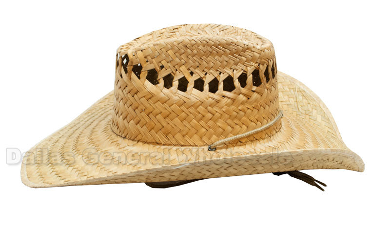 Summer Vented Straw Sombrero Hats Wholesale - Dallas General Wholesale
