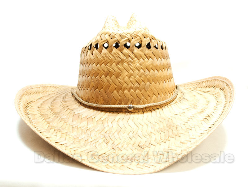 Vented Sombrero Straw Hats Wholesale - Dallas General Wholesale