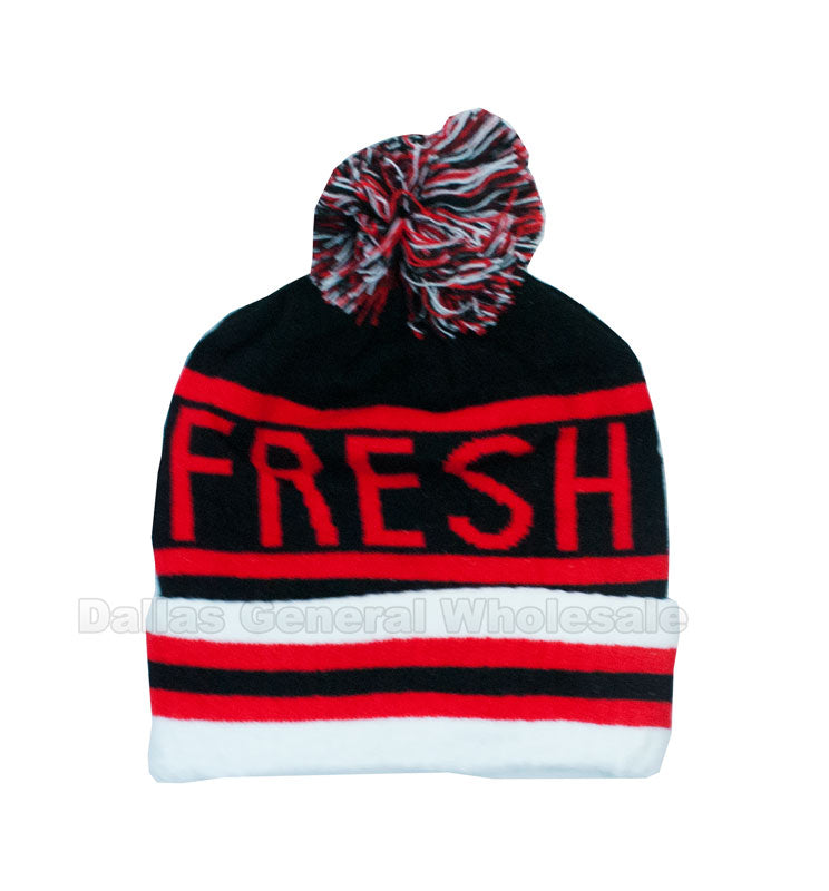Adults Knitted Skull Beanie Caps Wholesale - Dallas General Wholesale