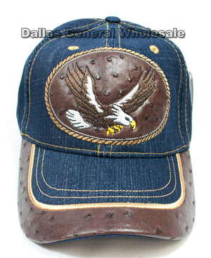 Eagle Design Fashion Jeans Caps Wholesale - Dallas General Wholesale